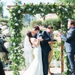 bella-gardens-estate-murrieta-wedding first kiss